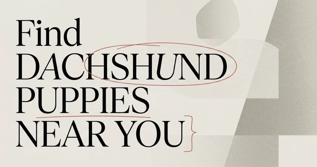 Dachshund Puppies Near Me: How to Find Yours