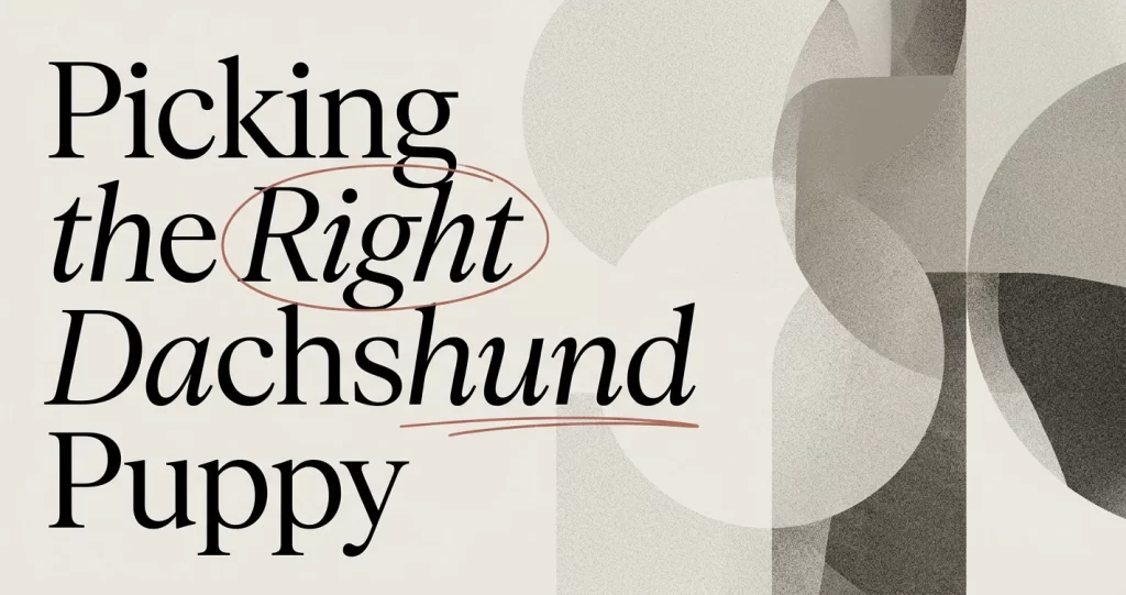 Dachshund Puppy for Sale: How to Pick the Right One